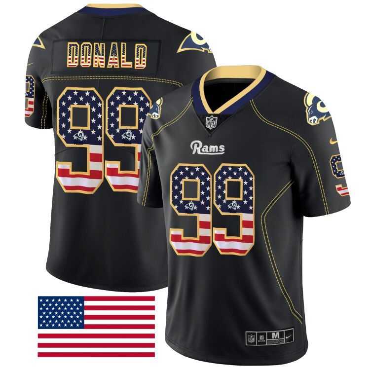 Nike Rams 99 Aaron Donald Black USA Flag Fashion Limited Jersey Dyin,We sell and wholesale Nike Rams 99 Aaron Donald Black USA Flag Fashion Limited Jersey Dyin on line form chian!